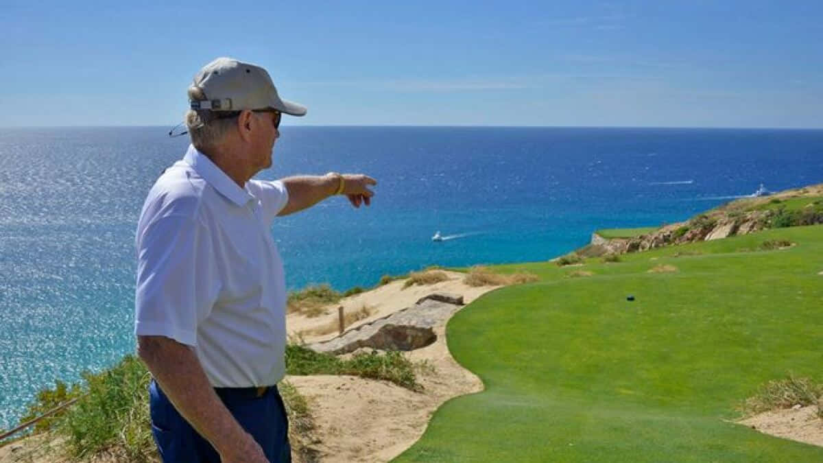 Smukke golfscenerier skaber en fantastisk baggrund