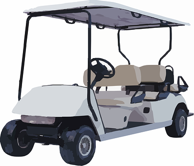 Golf Cart Illustration PNG