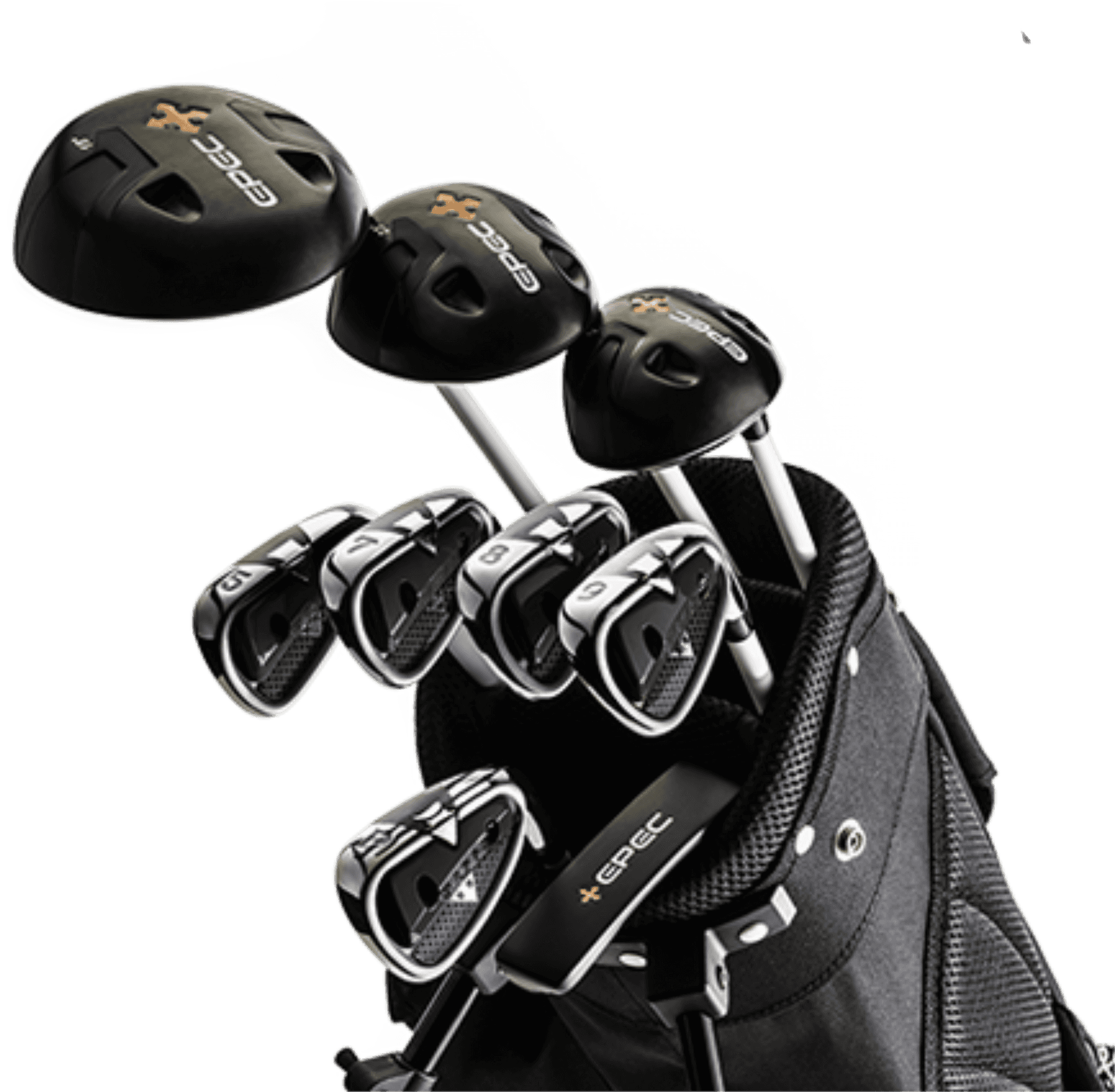 Golf Clubsand Bag Set PNG