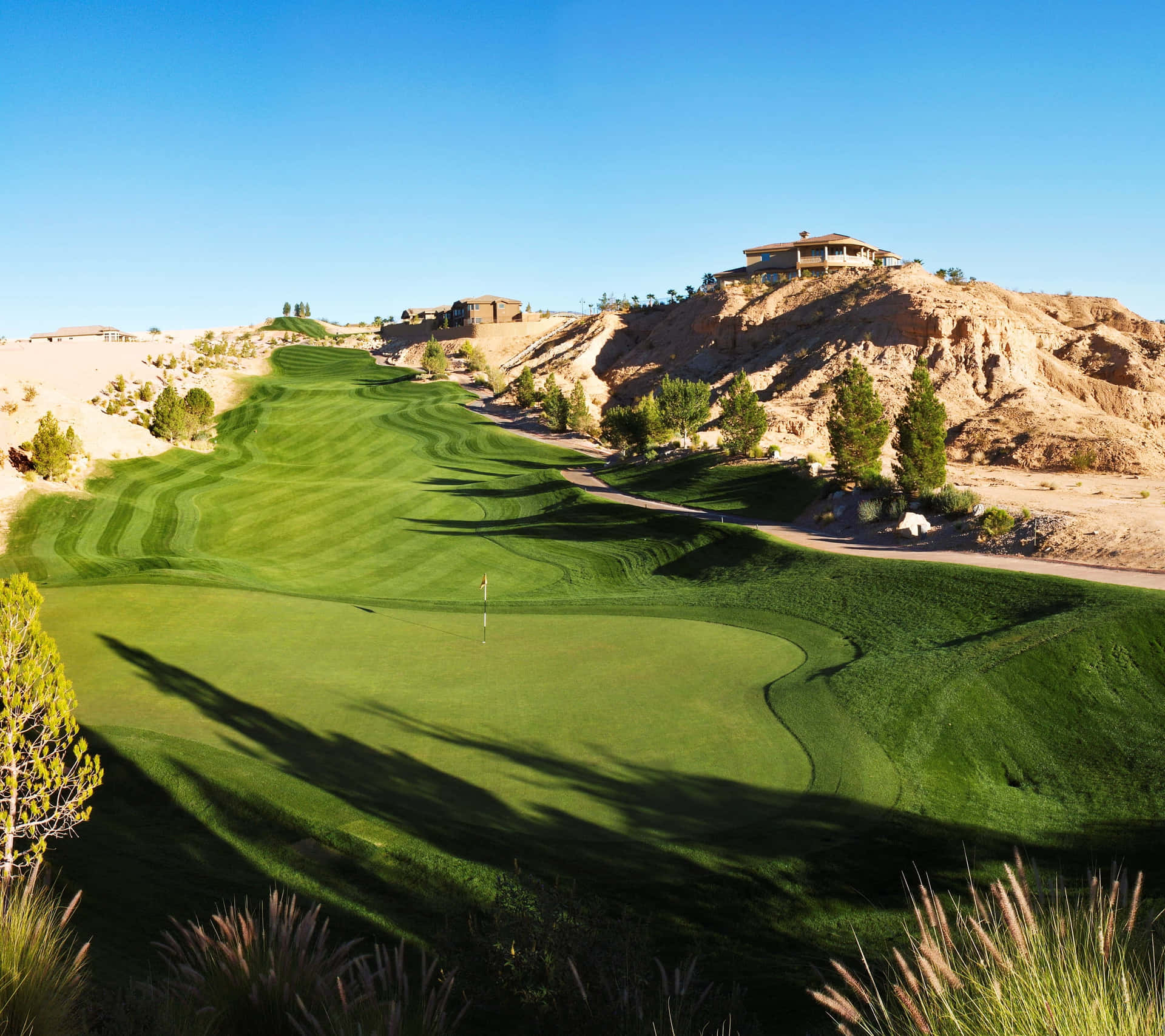 Enjoy the perfect day on the fairway of a scenic golf course