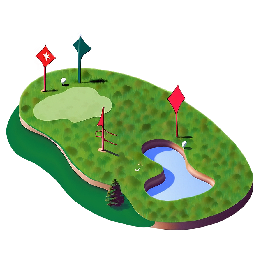 Golf Course Layout Png Hod PNG