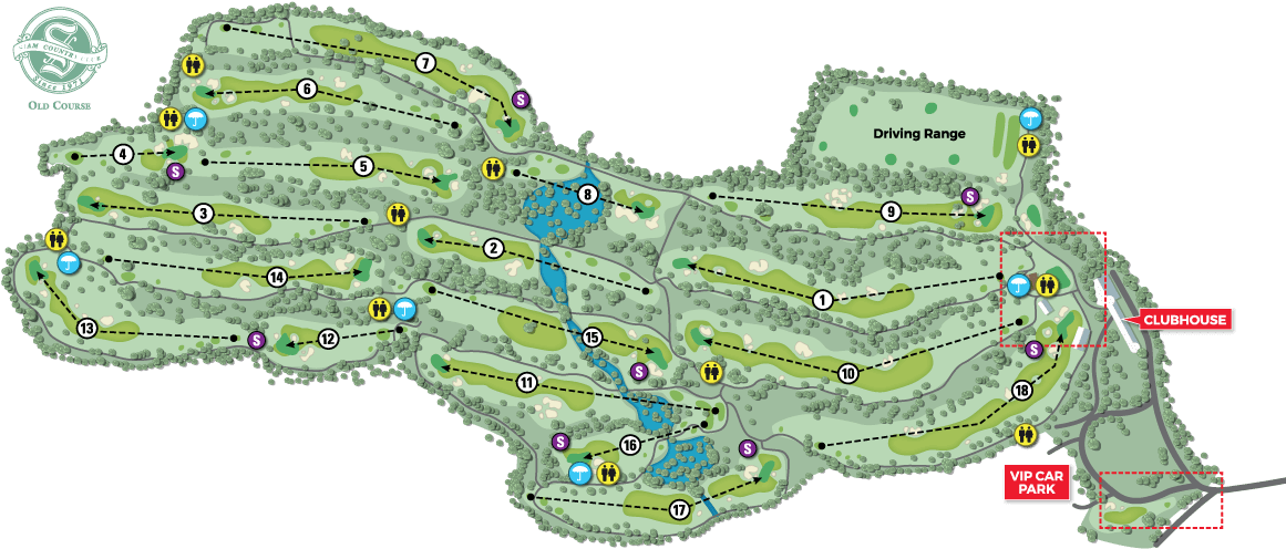 Golf Course Layout Thailand PNG