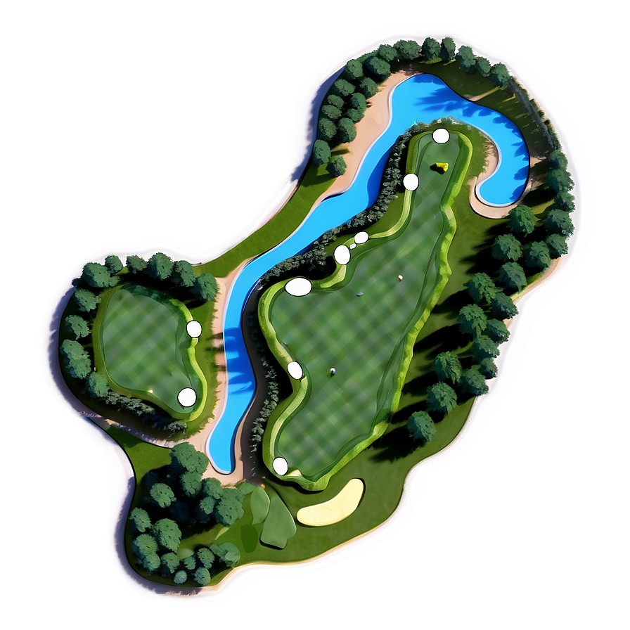 Golf Course Map Png 05212024 PNG