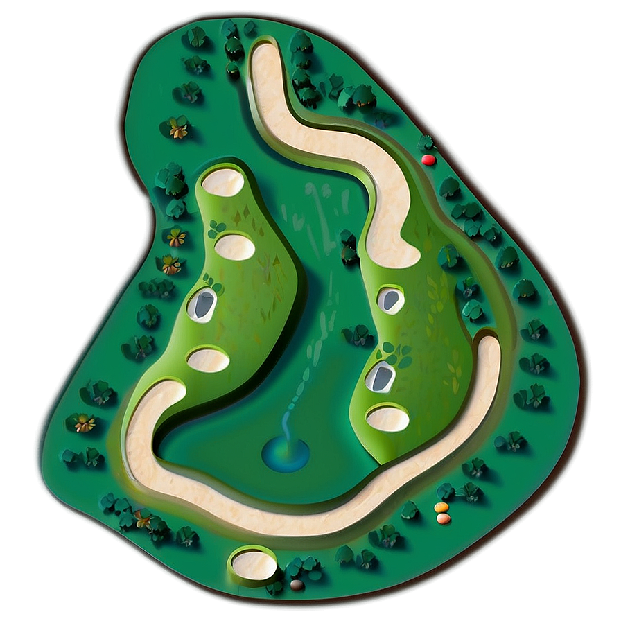 Golf Course Map Png 89 PNG