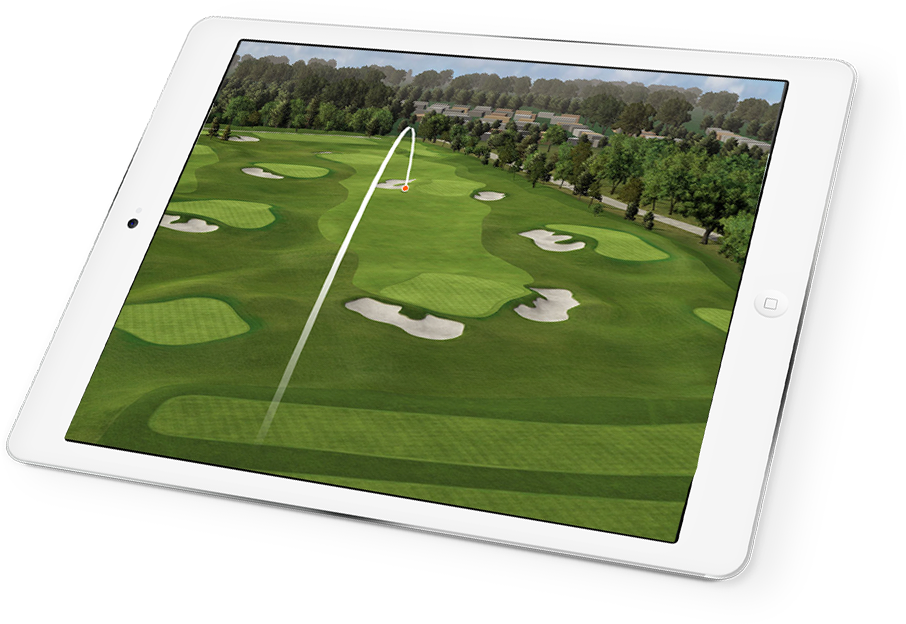 Golf Course Tablet Display PNG