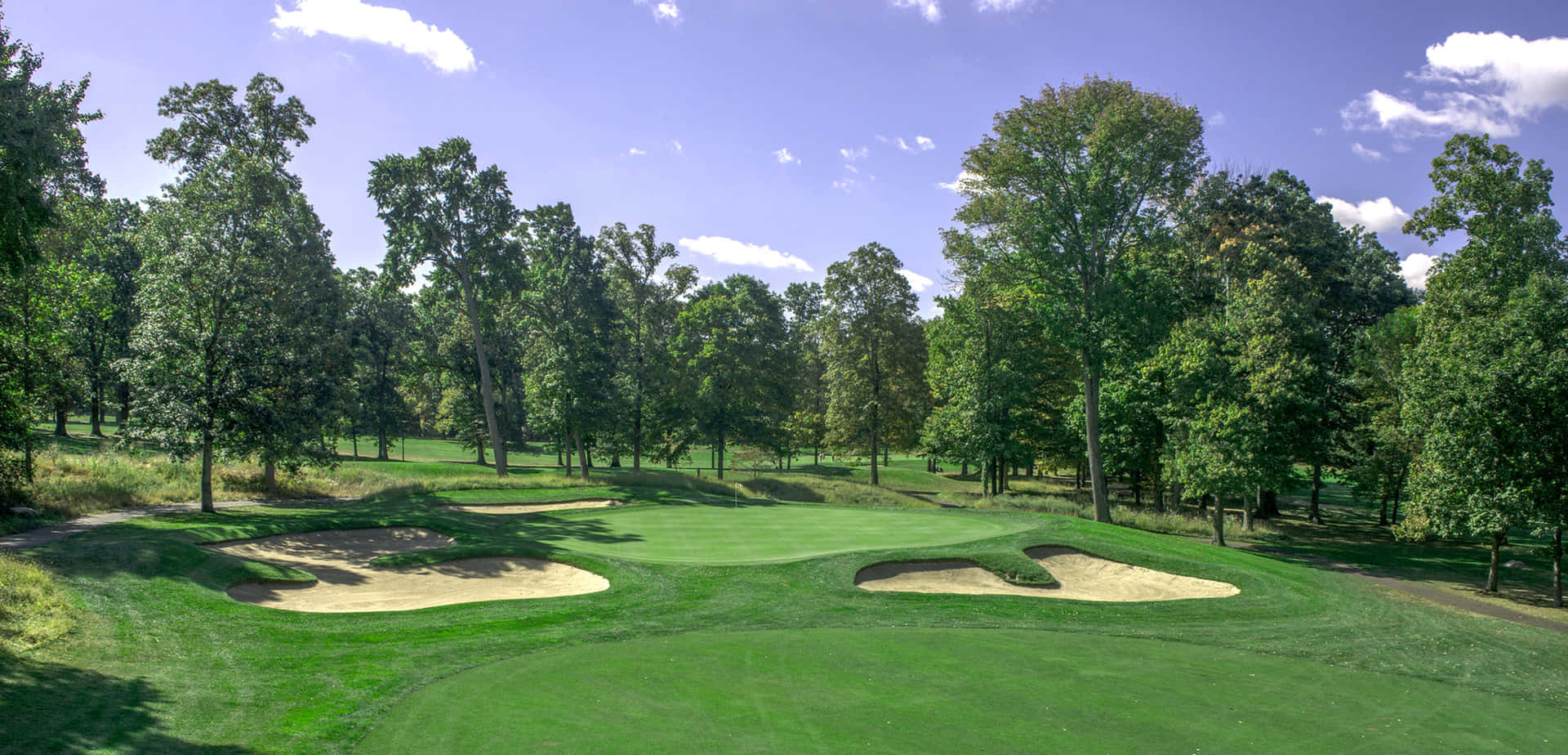 Golf Course Scenic Landscape Wallpaper