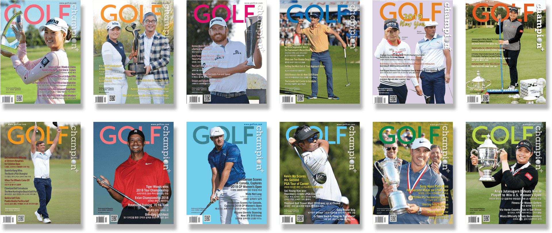 Golf Magazine Covers Collection PNG