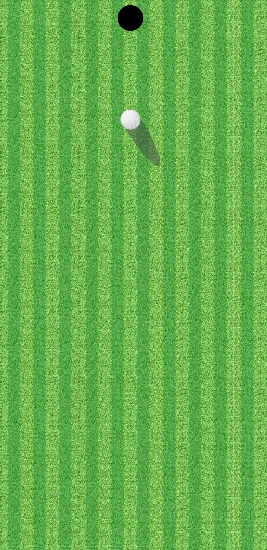 Golfschlagmit Mittigem Loch Wallpaper