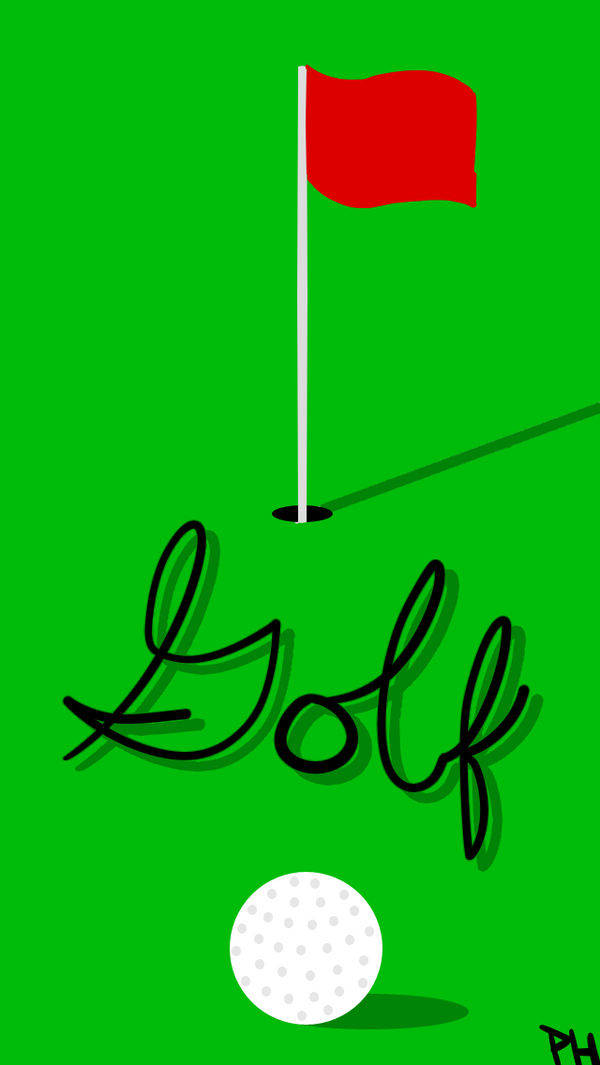 Golf Red Flag Iphone Wallpaper