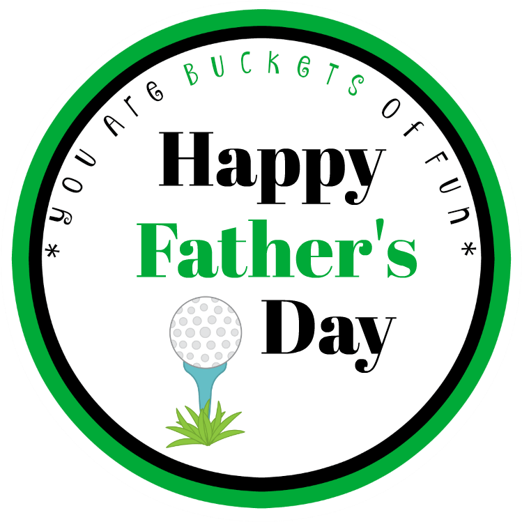 Golf Themed Fathers Day Greeting PNG