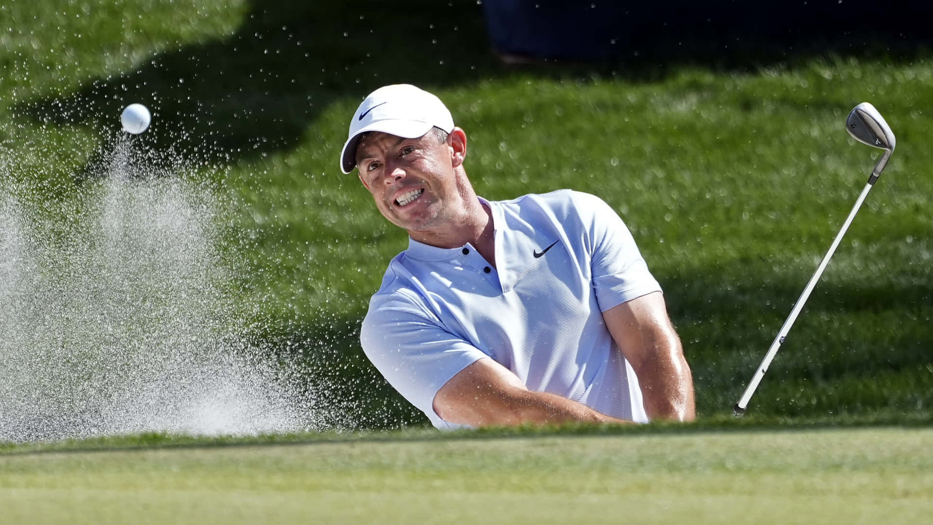 Golfspiller Sandbunker Sving The Players Championship Bakgrunnsbildet