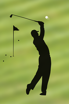 Golfer Silhouette Swing PNG