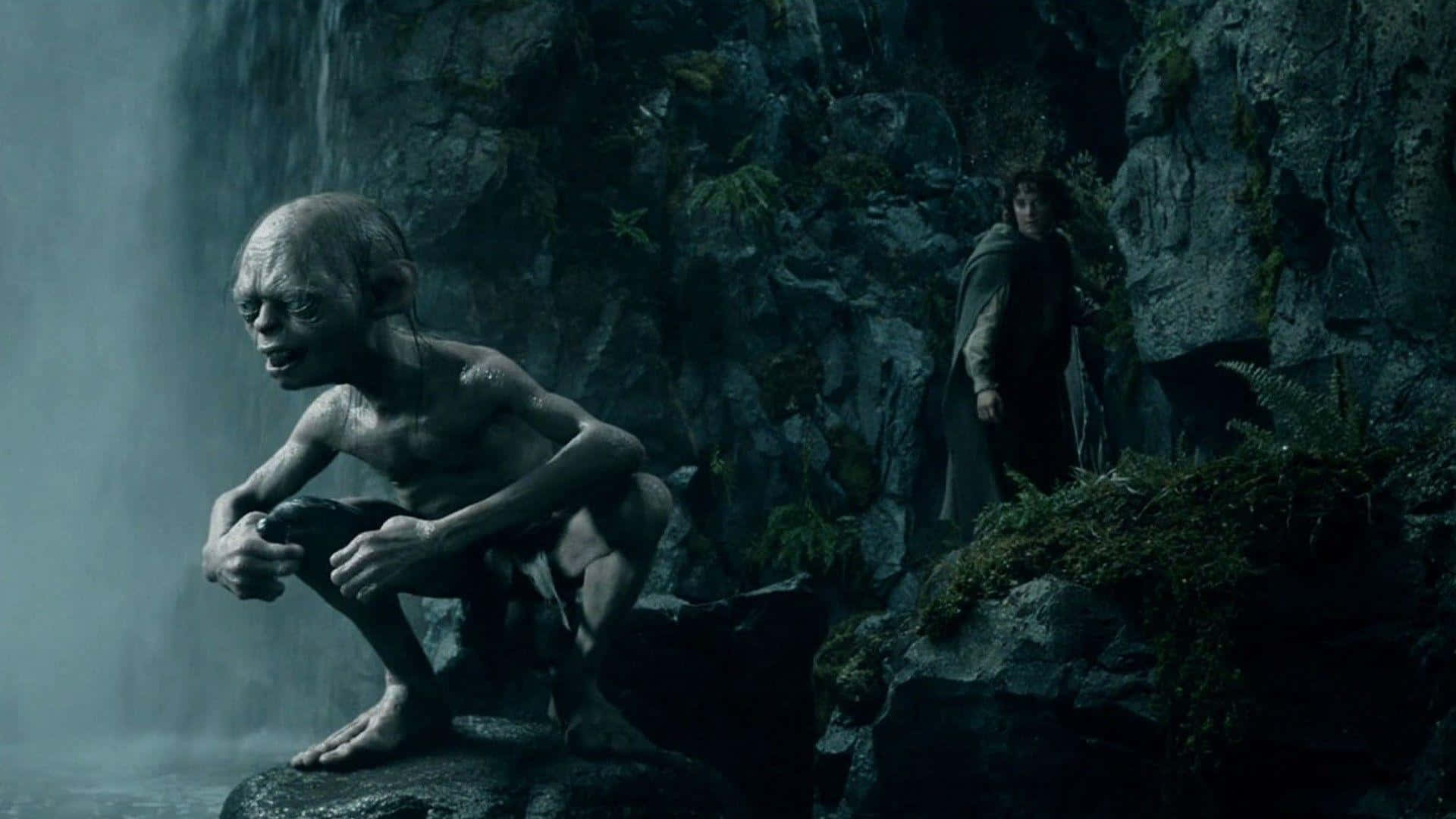 Gollum finding himself lost in Middle Earth