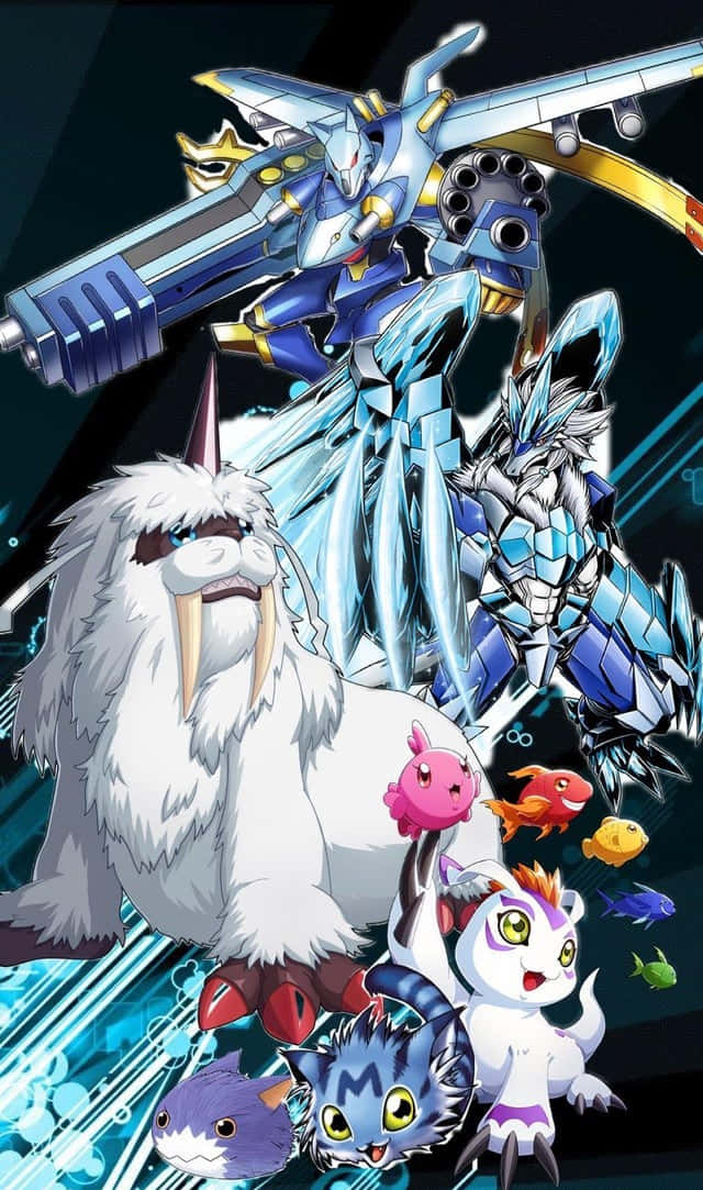 Gomamon - The Lovable Digital Monster From The Digimon Adventure Series Wallpaper
