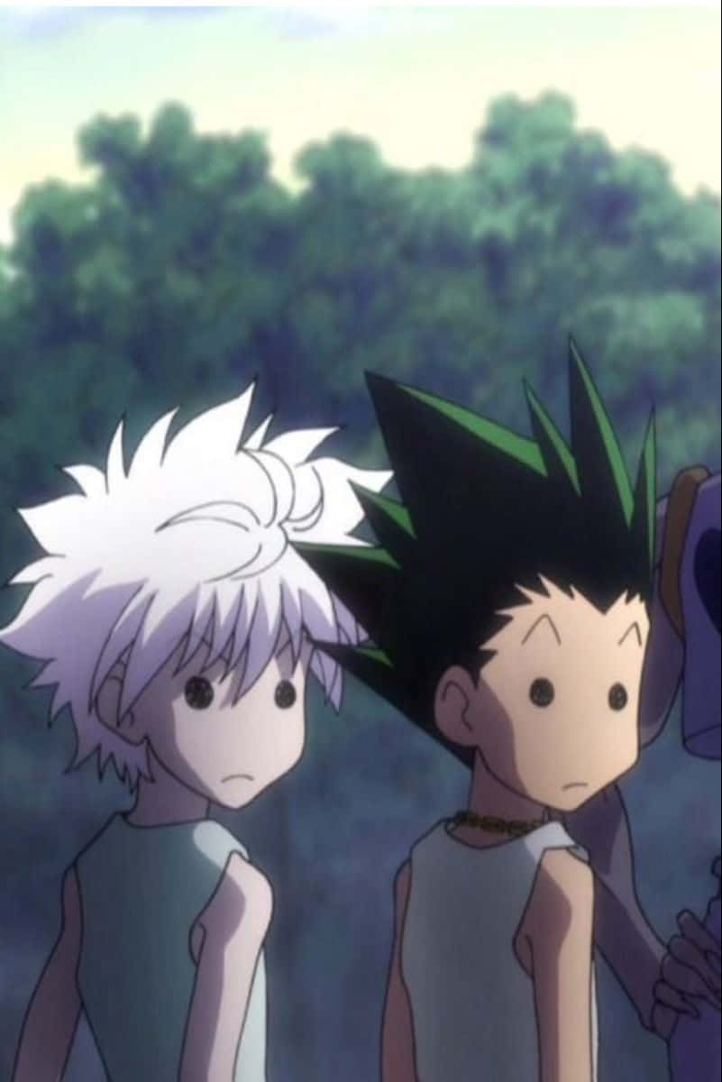 Get Your Adrenaline Rush with Gon and Killua Phone Wallpaper