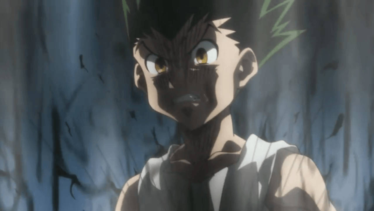 Gon Freecss Almost Crying Background