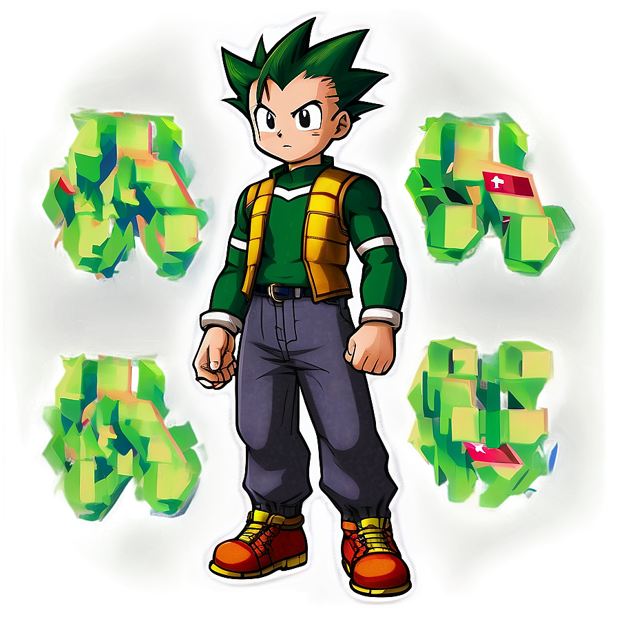 Gon Freecss Greed Island Card Png 06252024 PNG