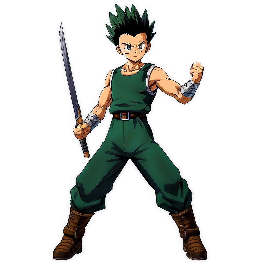 Gon Freecss In Battle Outfit Png Vfi PNG