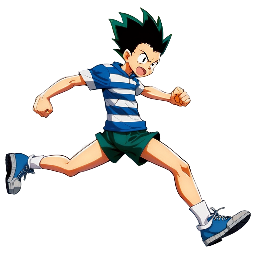 Gon Freecss Running Pose Png Aom PNG