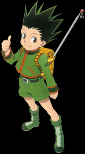Gon Freecss Thumbs Up PNG