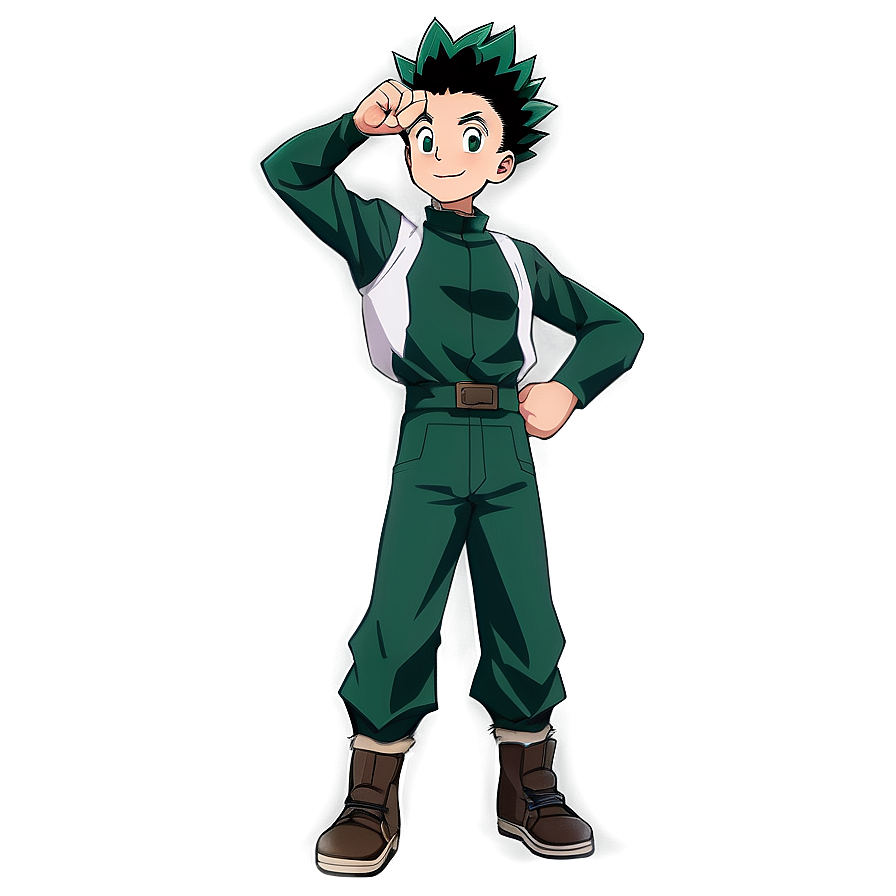 Gon Freecss Victory Pose Png Ocy PNG