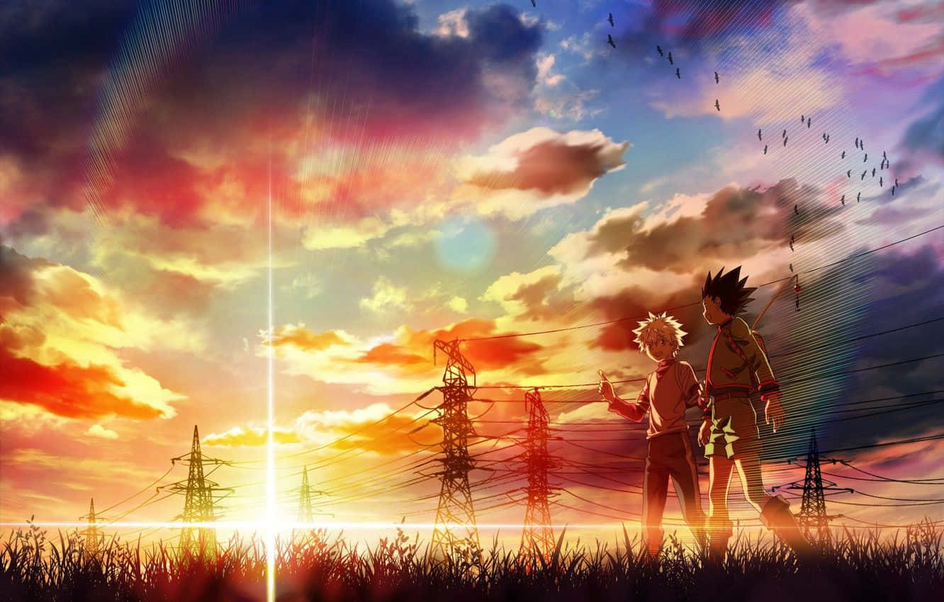 Sunset With Killua And Gon Hunter X Hunter Wallpaper