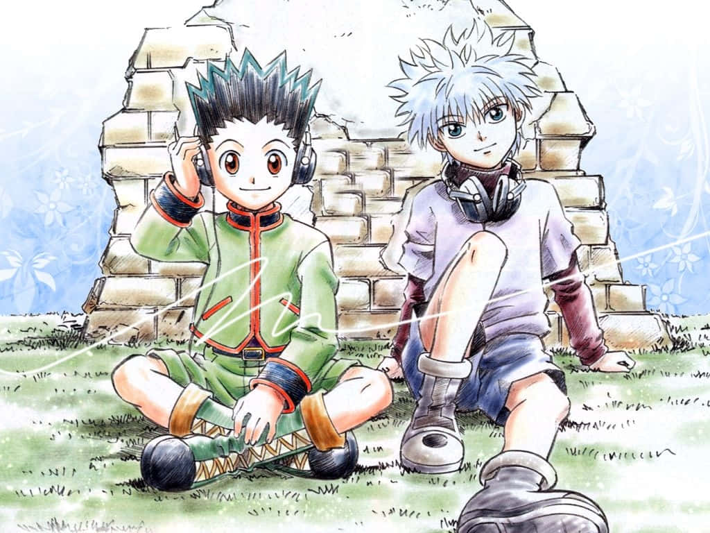 Download Red Gon And Killua Collage Wallpaper  Wallpaperscom