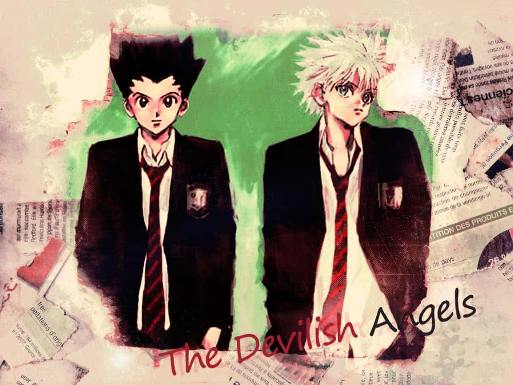 Gon and Killua, friends united in their adventure Wallpaper