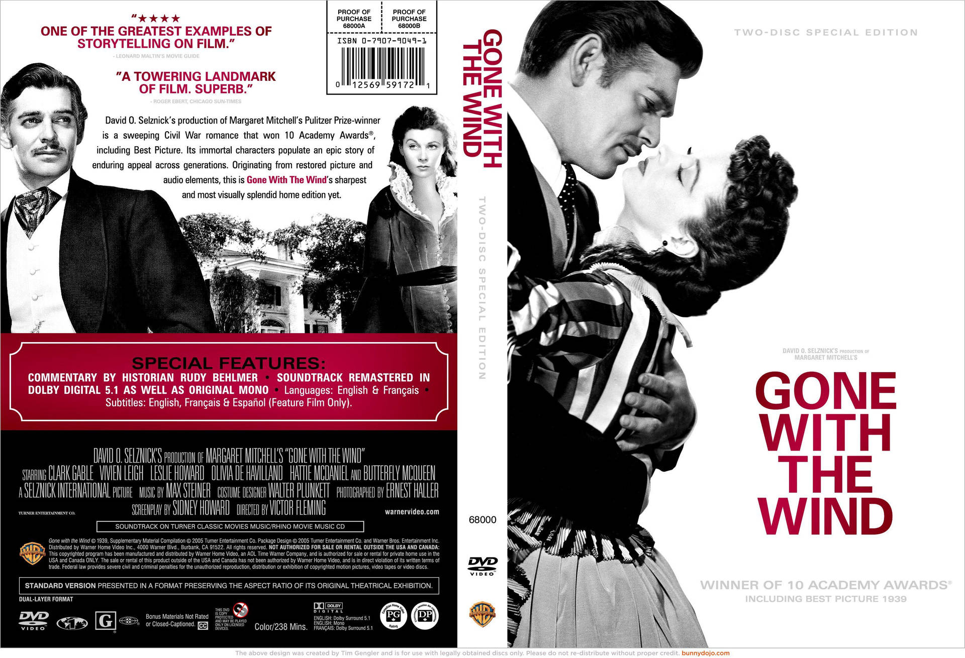 Gonewith The Wind Dvd Veröffentlichung Cover Wallpaper