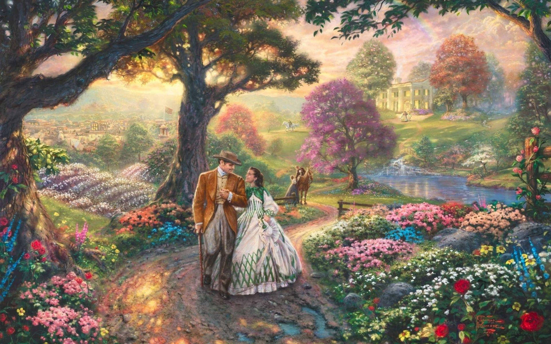 Gone With The Wind Fantasy Animated Wallpaper