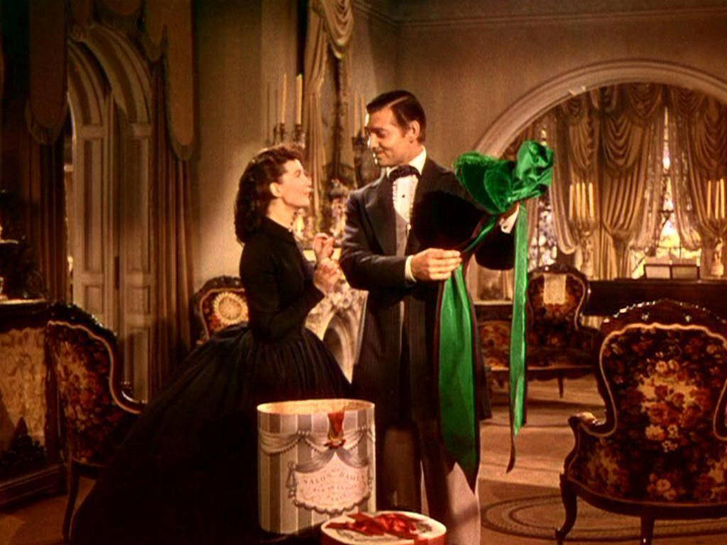 Gone With The Wind Green Bonnet Wallpaper