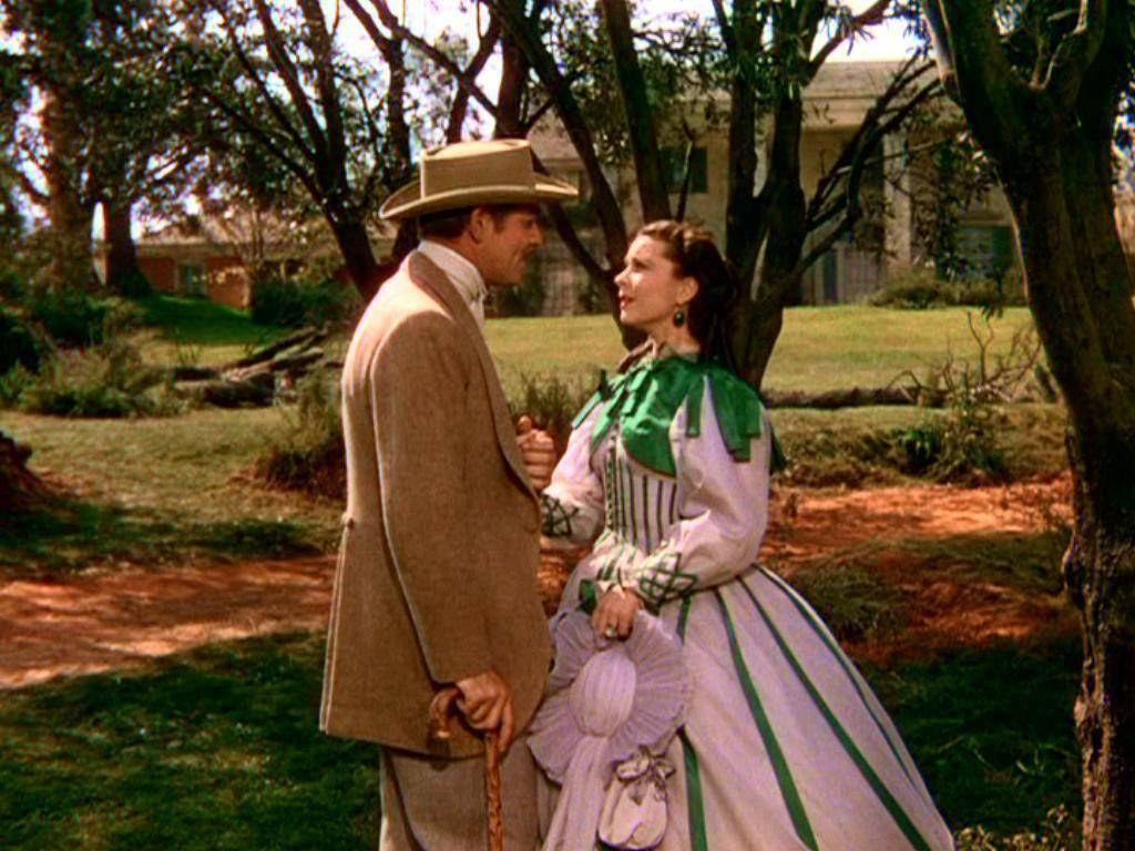 Gonewith The Wind Es Una Película Clásica De Hollywood Protagonizada Por Vivien Leigh Y Clark Gable. Fondo de pantalla