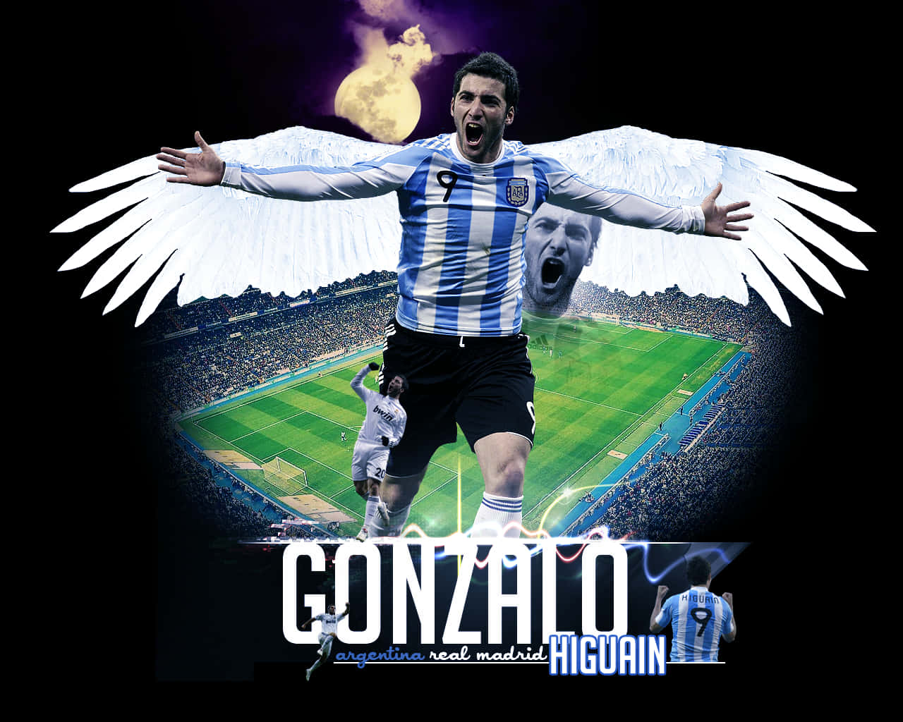Gonzalohiguain Argentinas Landslagsfotboll. Wallpaper
