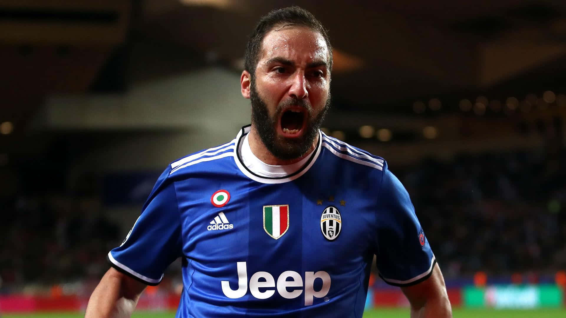 Gonzalo Higuain Juventus Intense Screaming Wallpaper