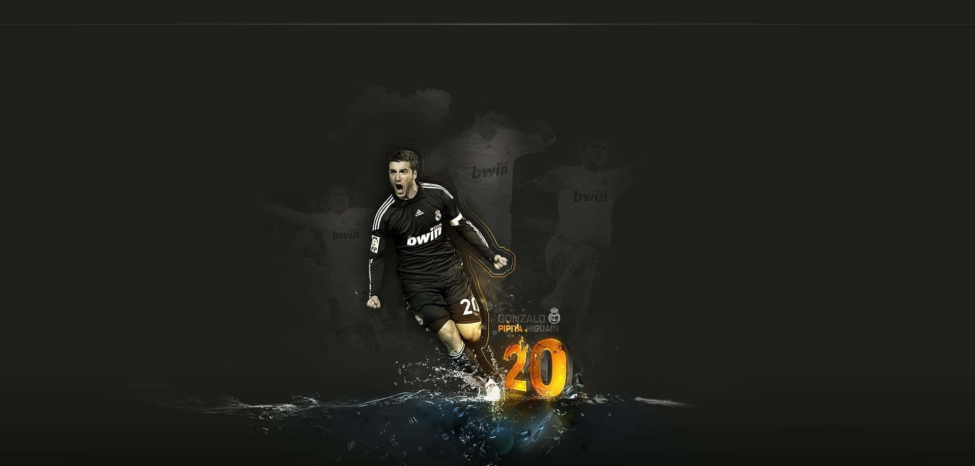 Gonzalo Higuain Real Madrid fodboldspiller Tapet: Wallpaper