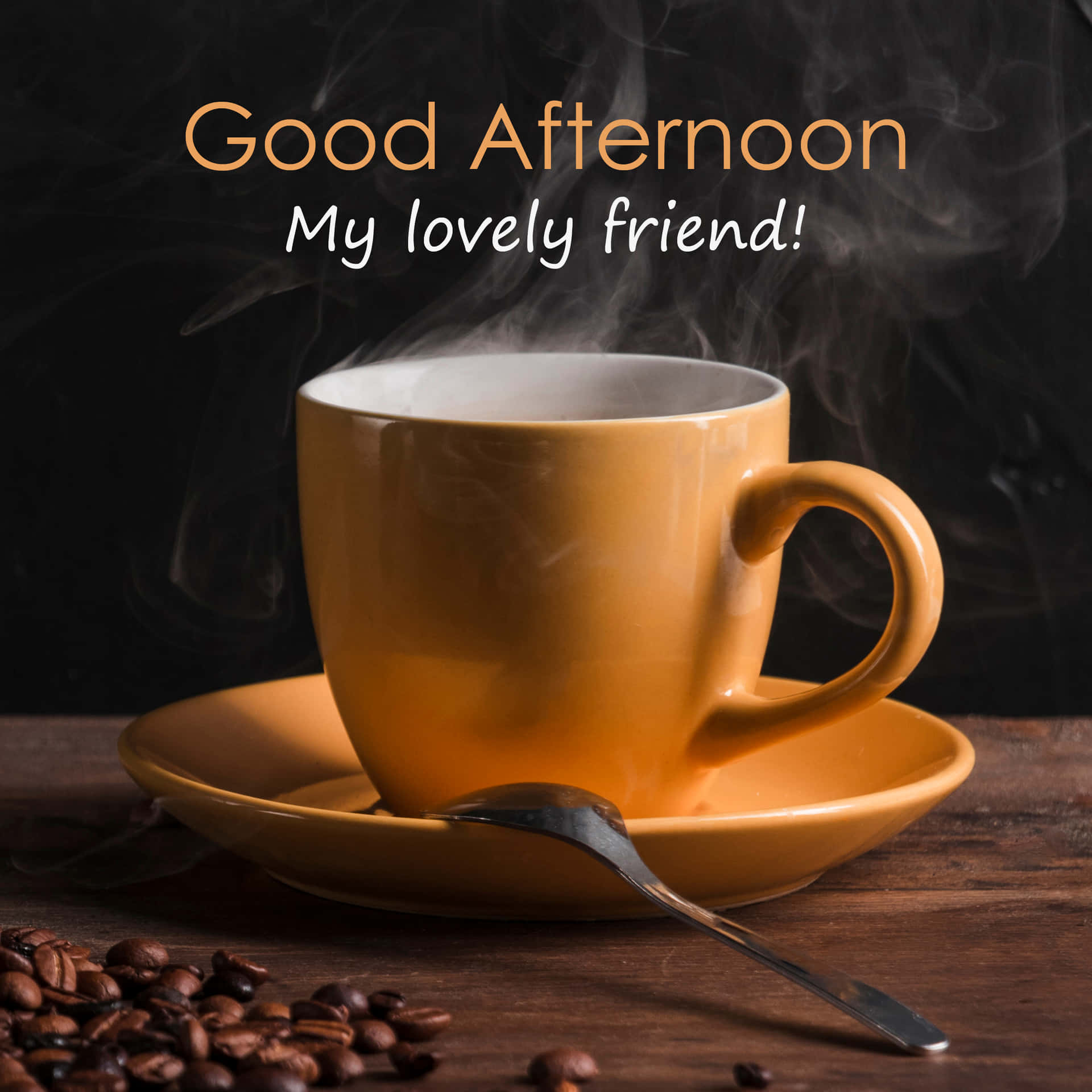 Download Good Afternoon Coffee Friend Picture | Wallpapers.com