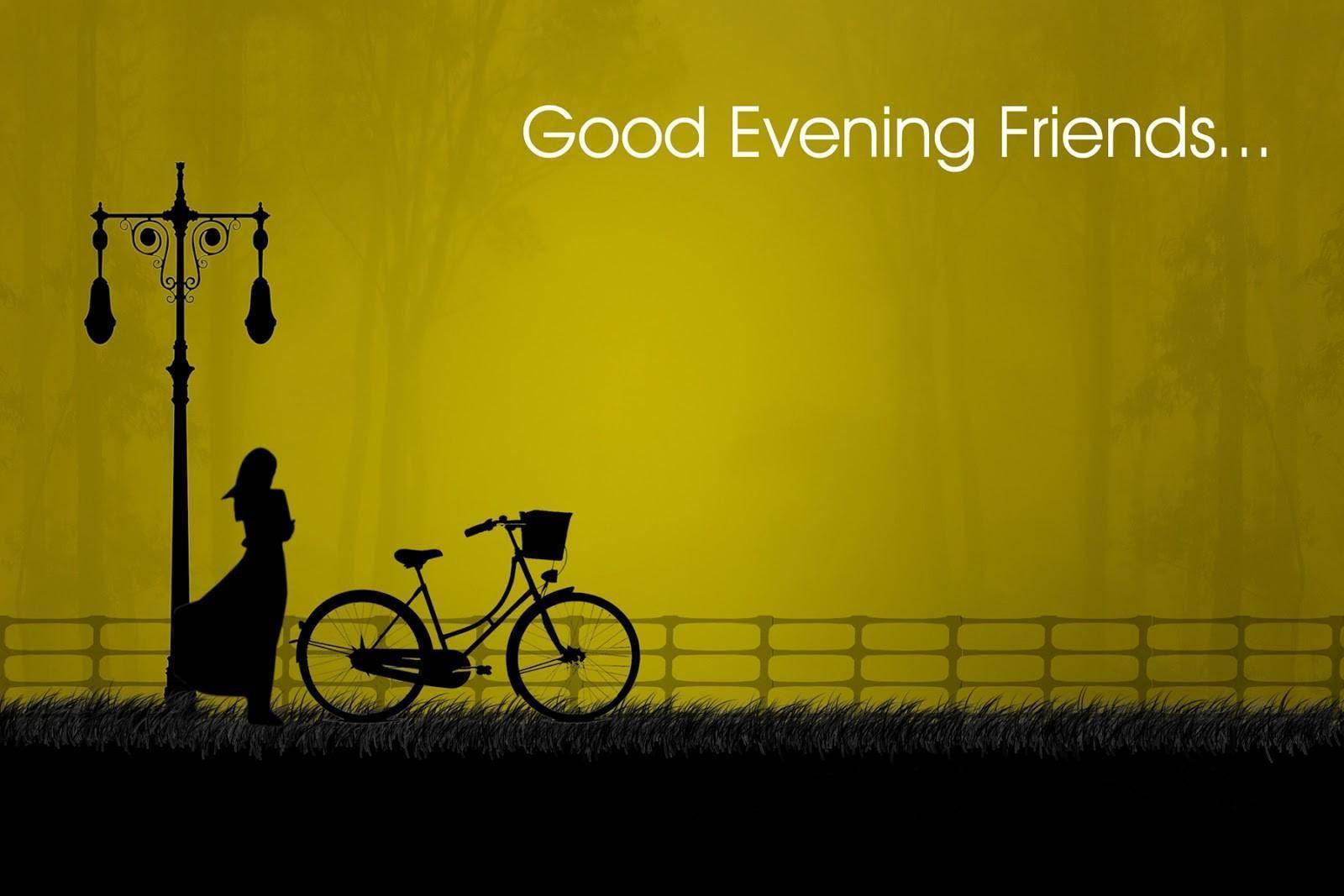 Download Good Evening Bicycle Wallpaper 
