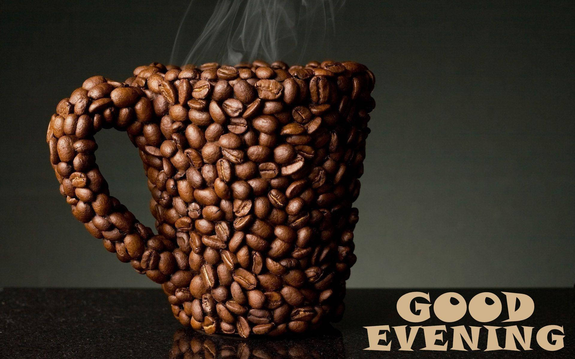 Good Evening Coffee Beans Wallpaper