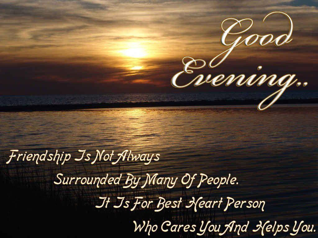Good Evening Friendship Wallpaper