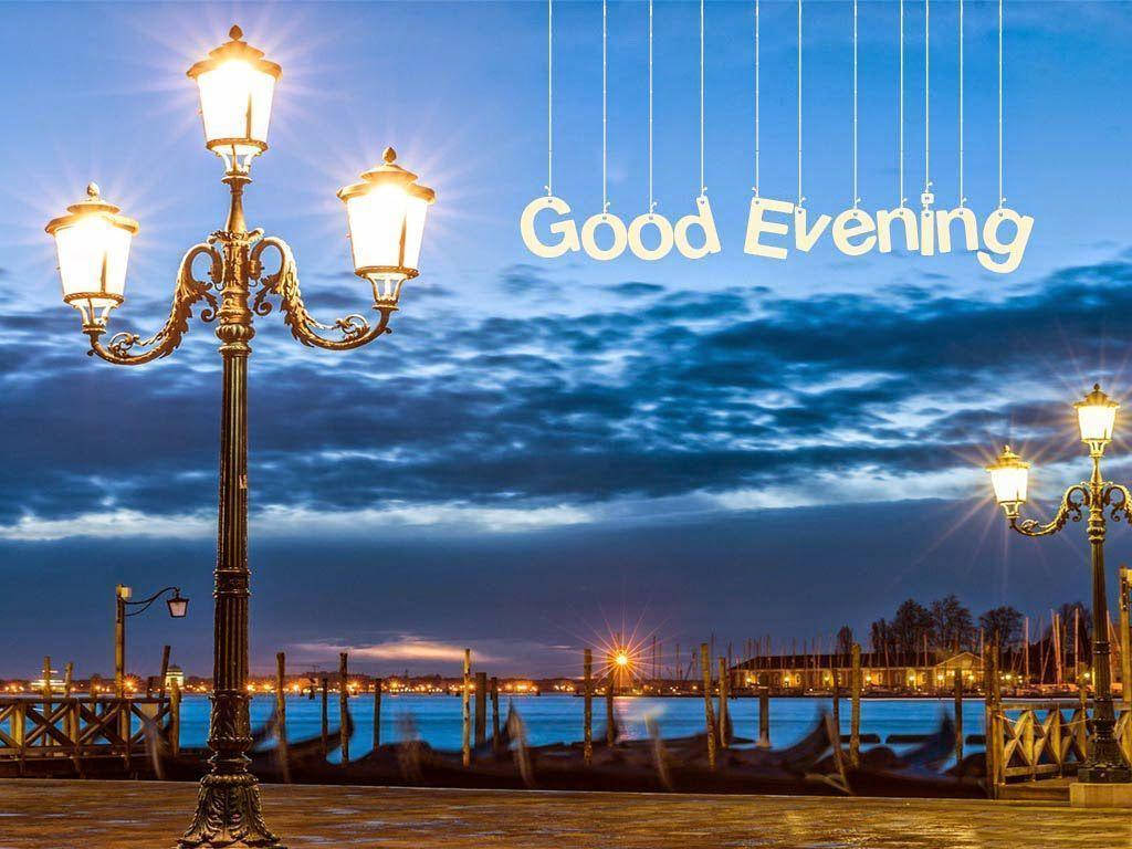 Good Evening Lamp Posts Wallpaper