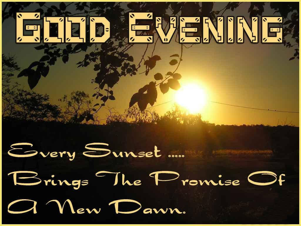 Good Evening Sunset Scene Wallpaper