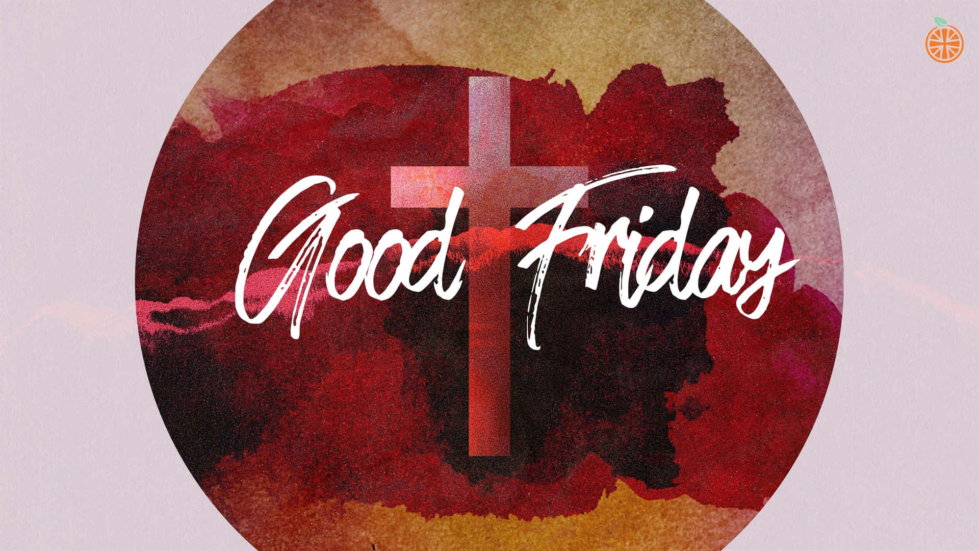 Solemn Good Friday Scene with Cross