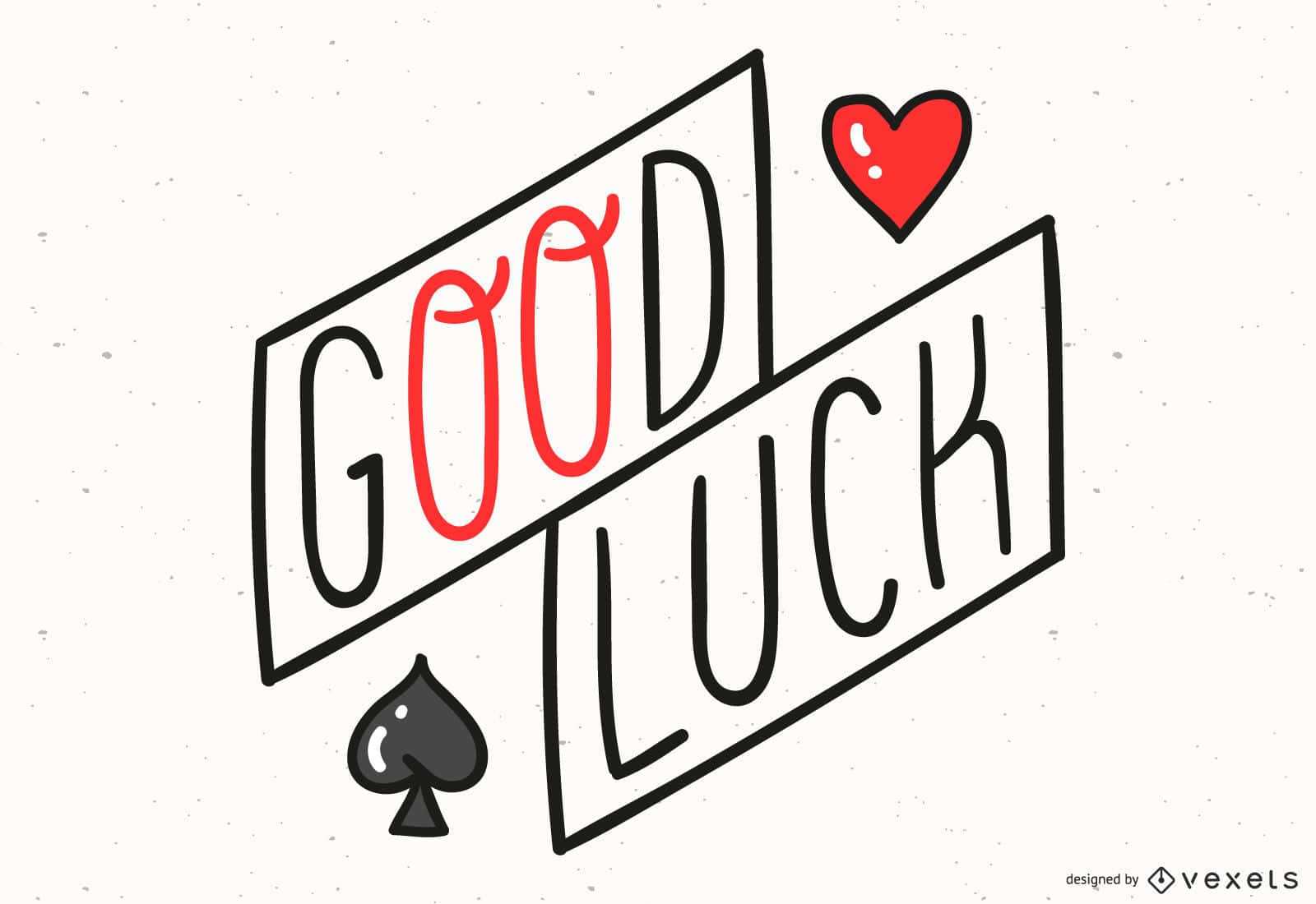 Good Luck Hand Drawn Lettering