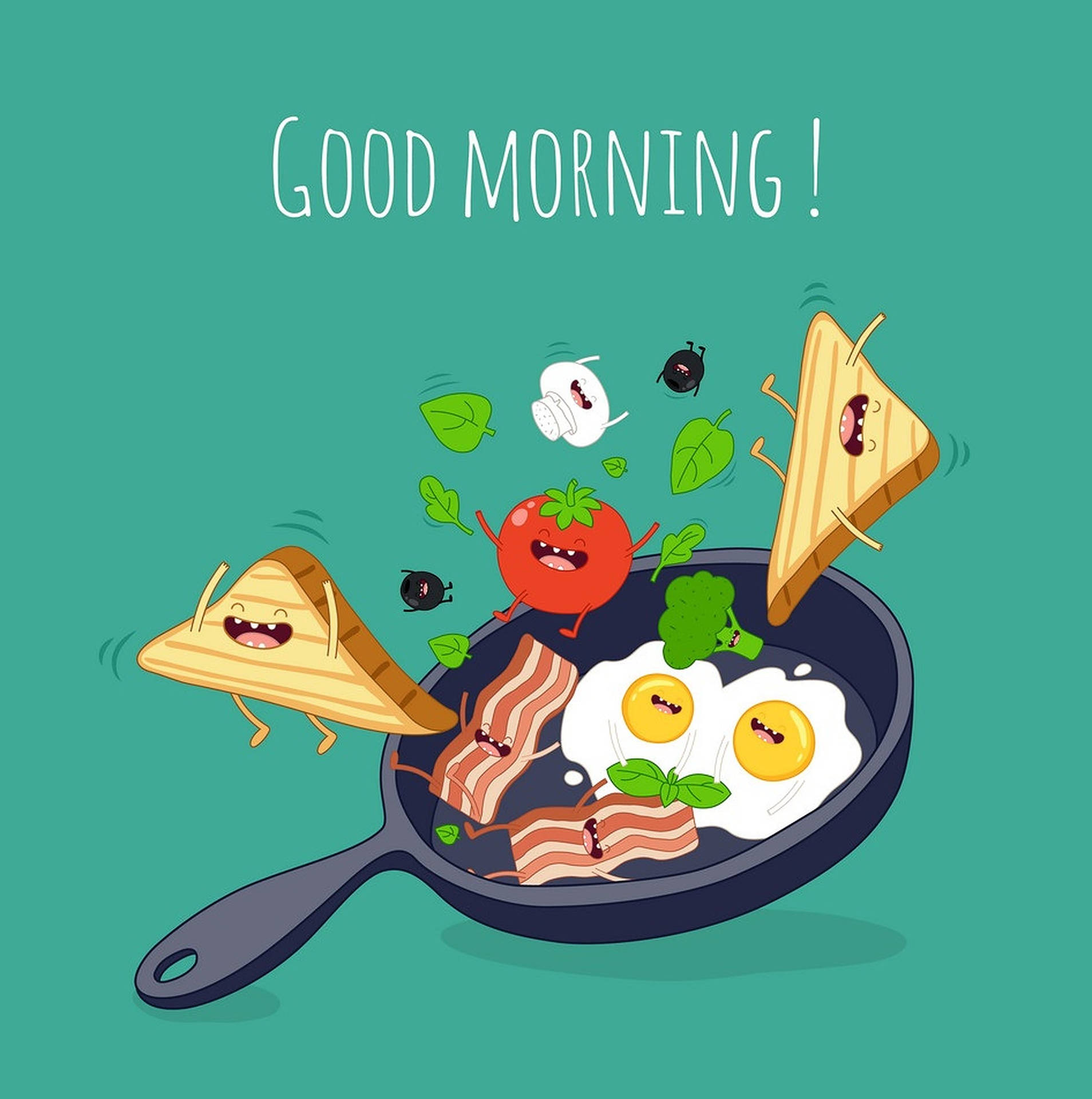 Good Morning Breakfast Wallpaper