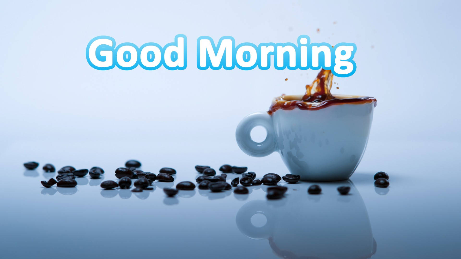 Good Morning Coffee Splash Stock Wallpaper