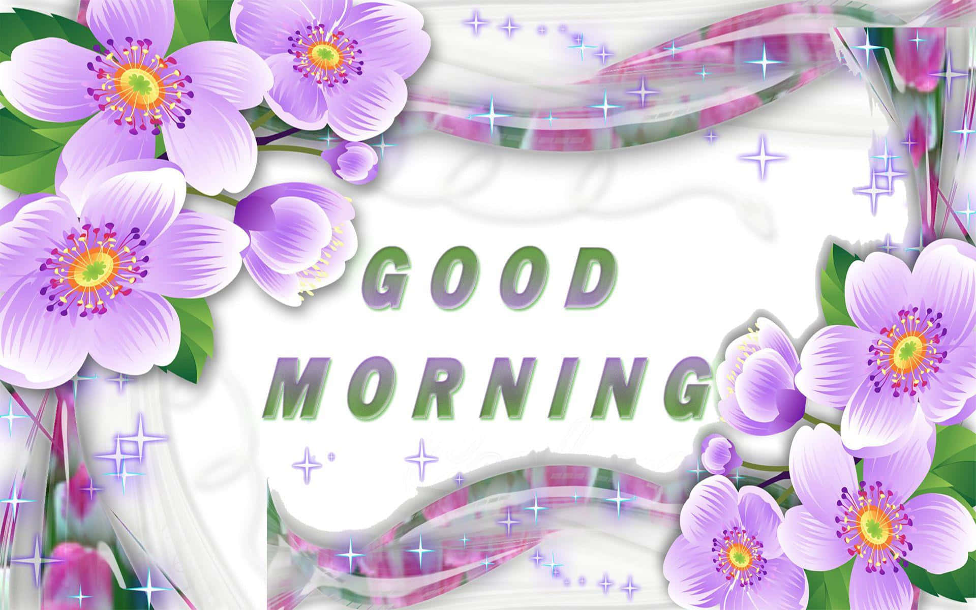 Good Morning Glitter Message Picture