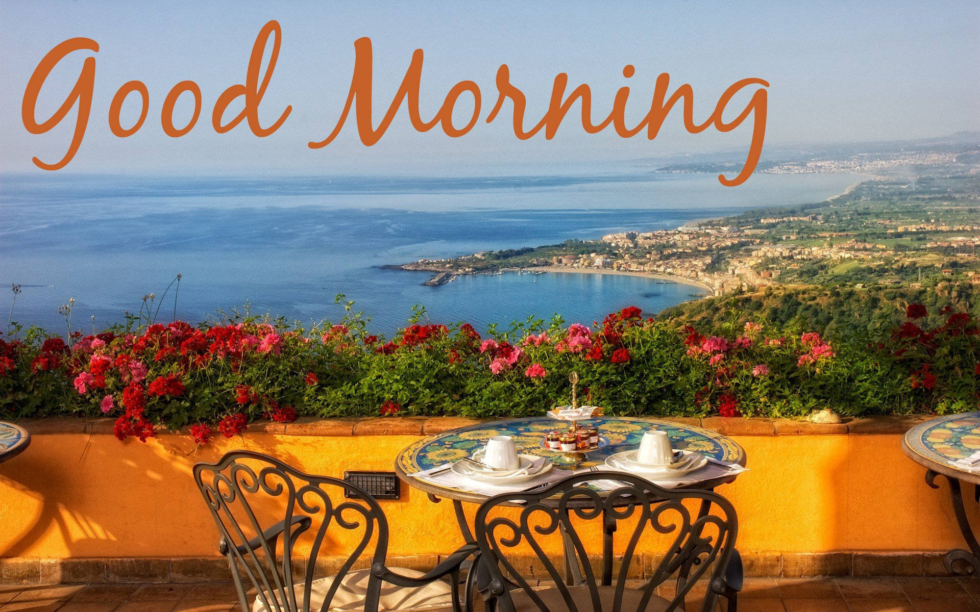 Good Morning Sicily Veranda Wallpaper