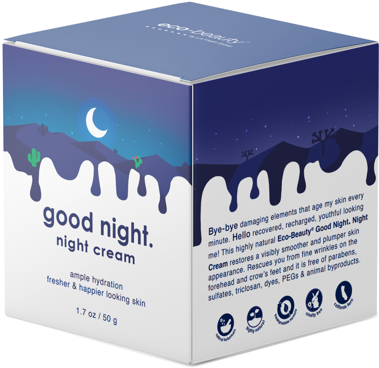 Good Night Cream Product Packaging PNG