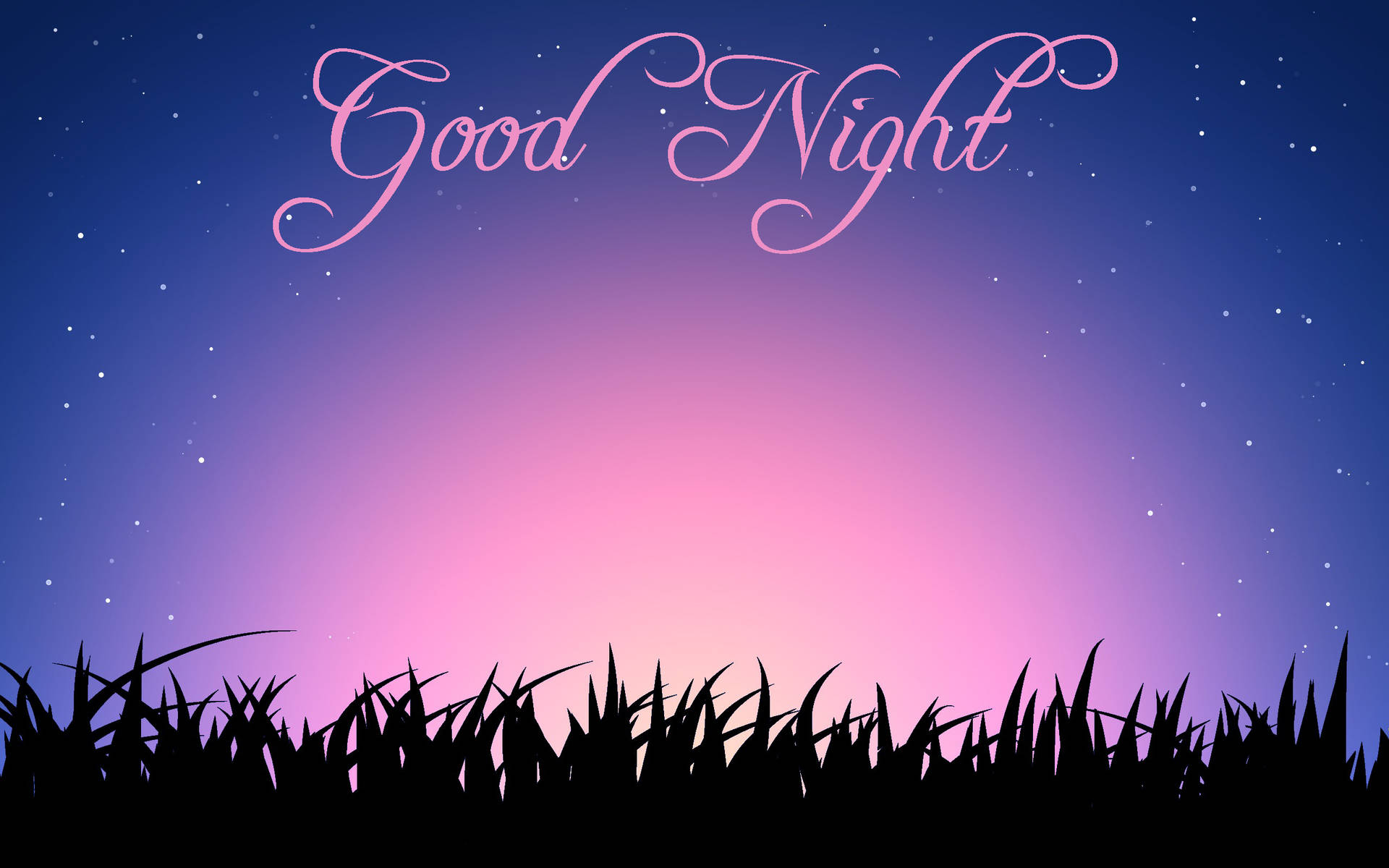 Good Night Purple Sky Wallpaper