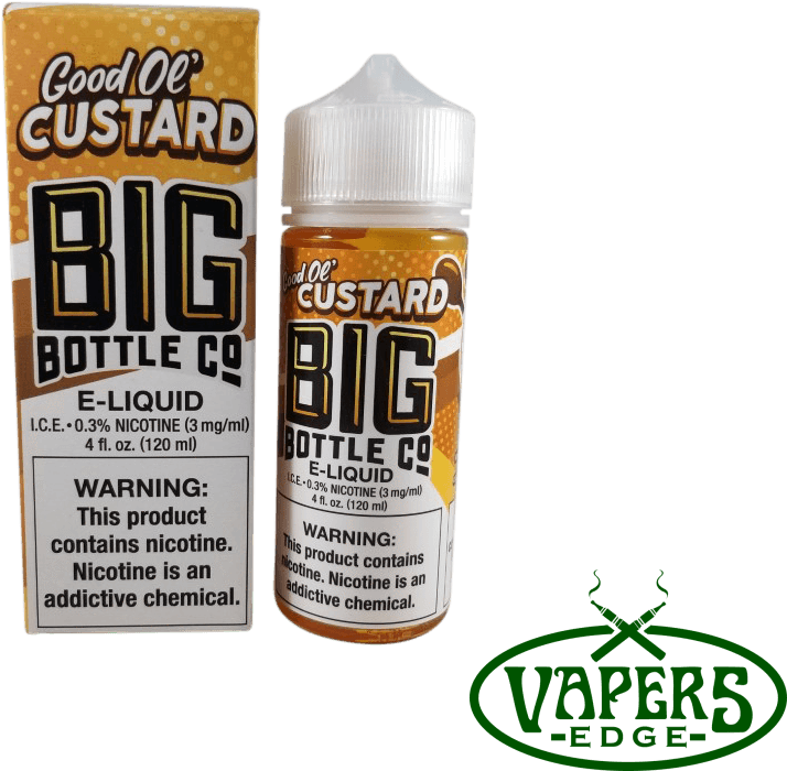 Good Ol Custard E Liquid Big Bottle Co PNG